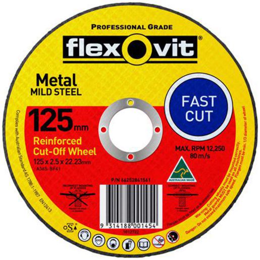 Flexovit Reinforced Cut-Off Wheel 125mm 66252841561