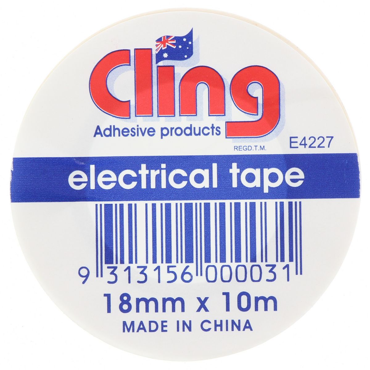 Cling White PVC Tape 18mmx10mm R30WH