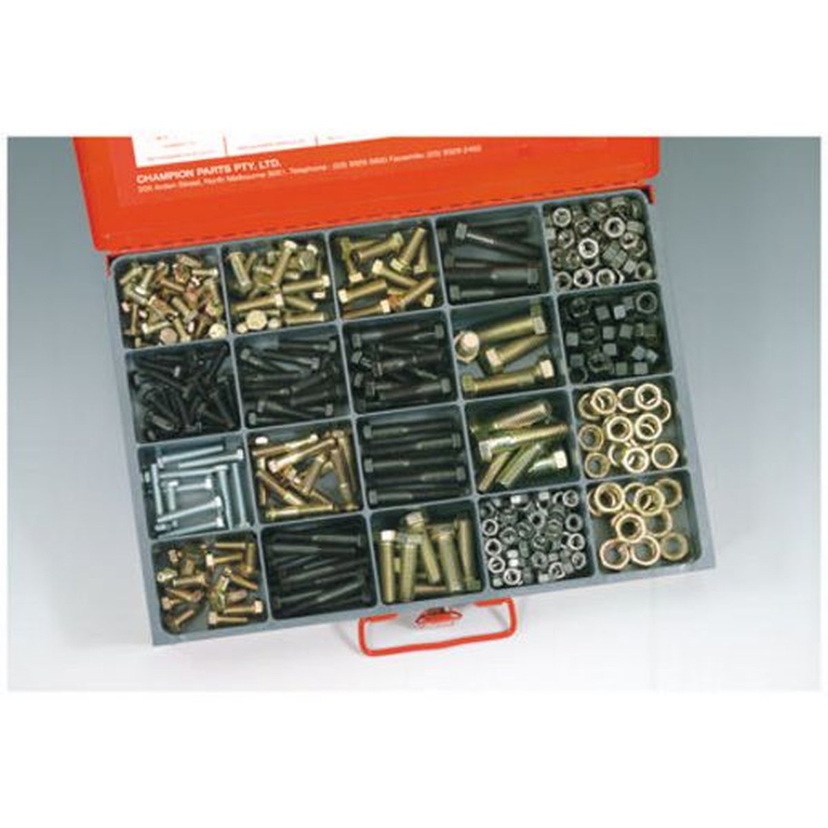 Champion Screw, Bolt & Nut UNC Master Assortment Kit Imperial 16 Sizes 370Pk CA370