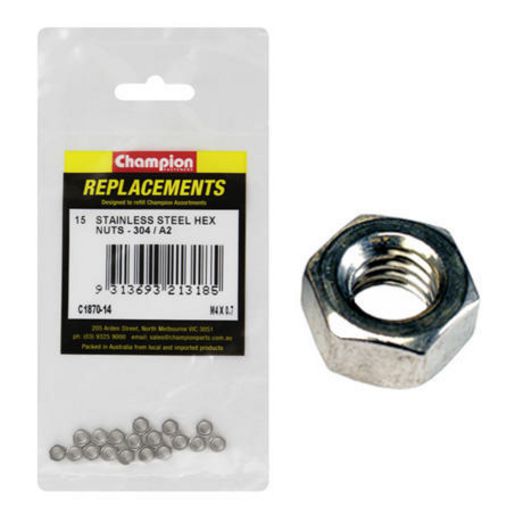 Champion Fasteners Hex Set Screw Stainless Steel M4 x 20mm 304/A2 C1870-1