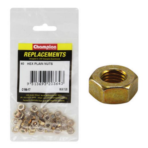 Champion Fasteners Hex Set Screw M10 x 30mm Grade 8.8 & Nut M10 x 1.5mm Class 8 High Tensile C196-13