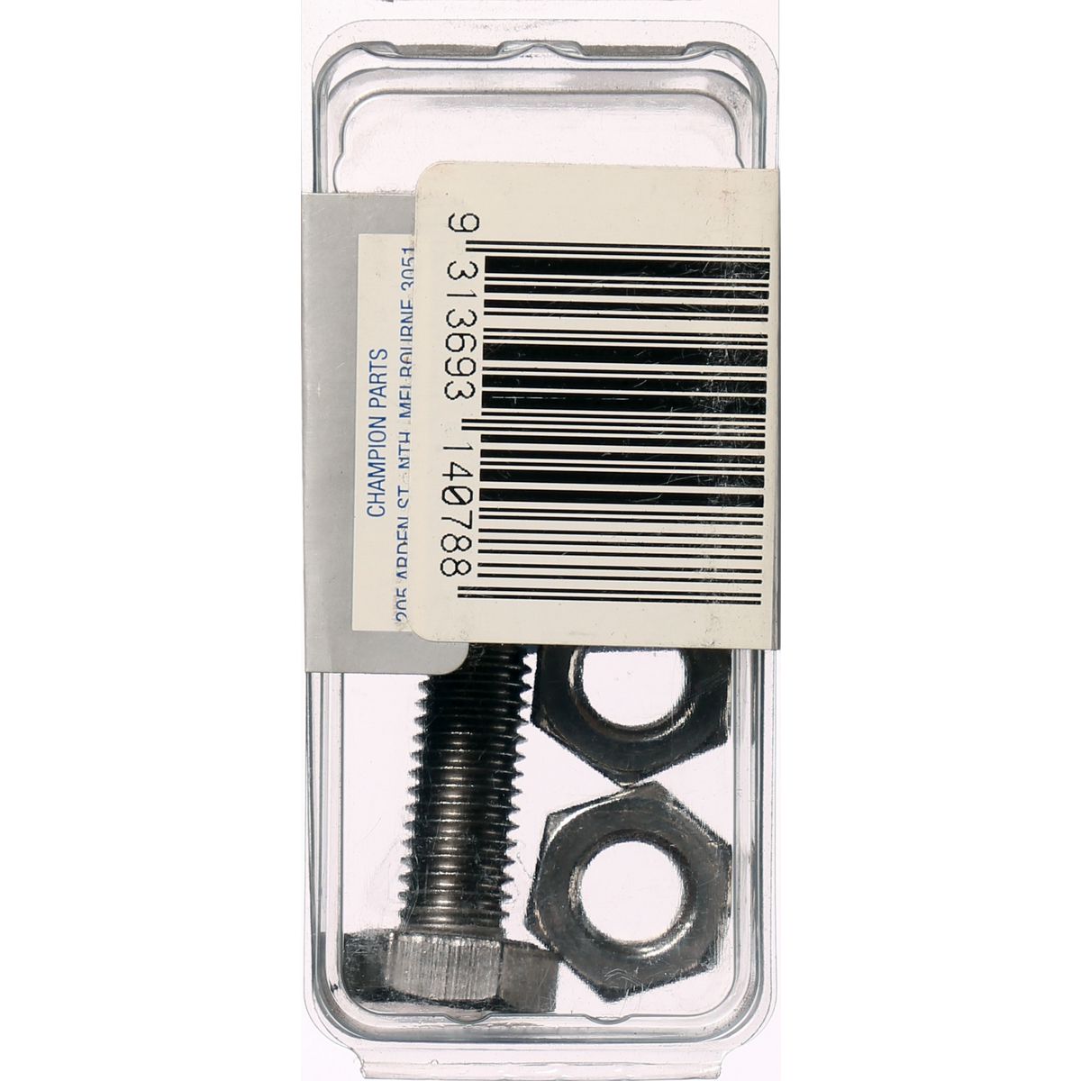 Champion Fasteners Hex Set Screw & Nut Stainless Steel M10X25mm & M10X1.50mm 316/A4 CSP48