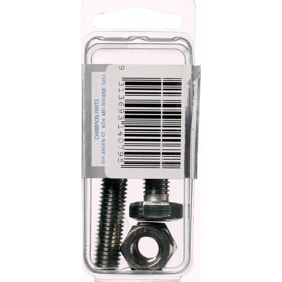Champion Fasteners Hex Set Screw & Nut Stainless Steel M10X35mm & M10X1.50mm 316/A4 CSP49