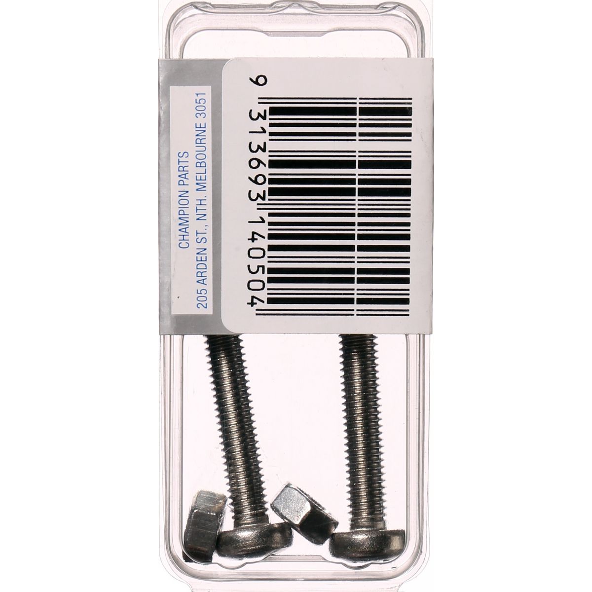 Champion Fasteners Machine Screw & Nut Pan Phillips Stainless Steel M6X50mm & M6X1.00mm 316/A4 CSP20