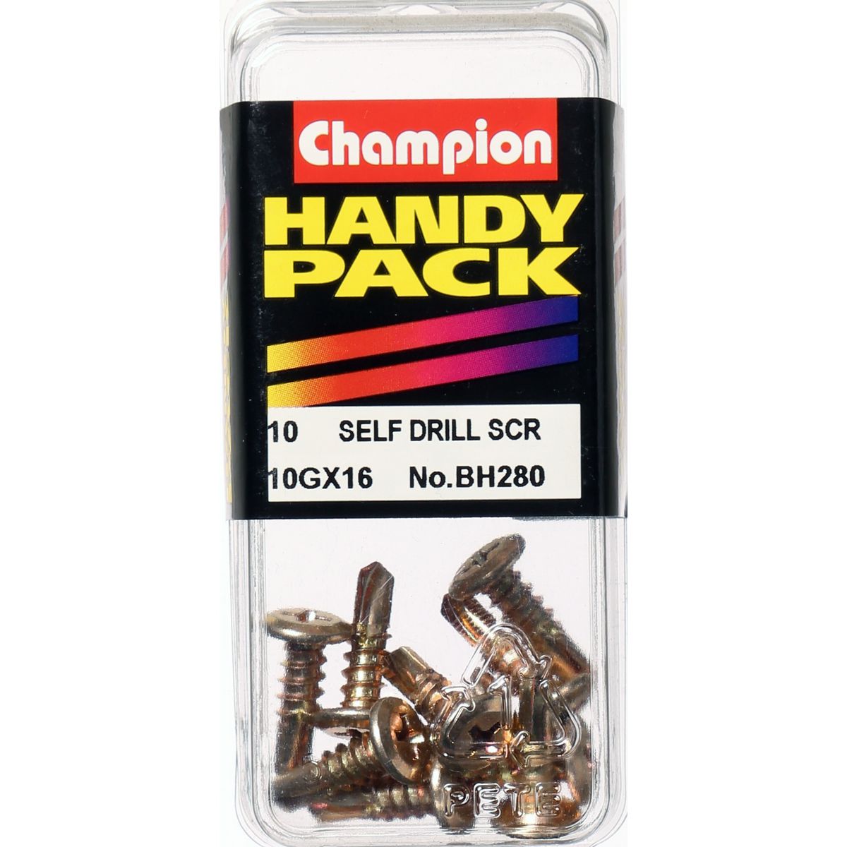 Champion Fasteners Self Drilling Screw Wafer Head 4.8 16 X 16mm BH280