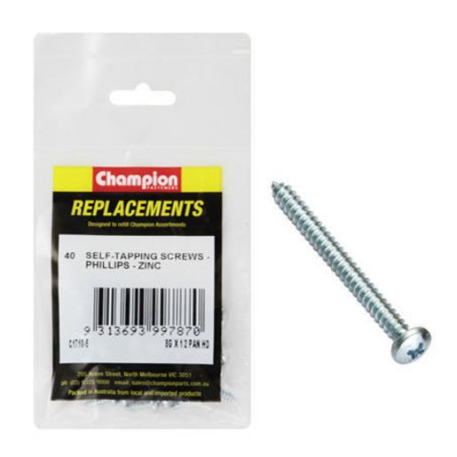 Champion Fasteners Self TaPPEr Screw Pan Phillips 4.2 X 13mm Zinc Plated C1710-5