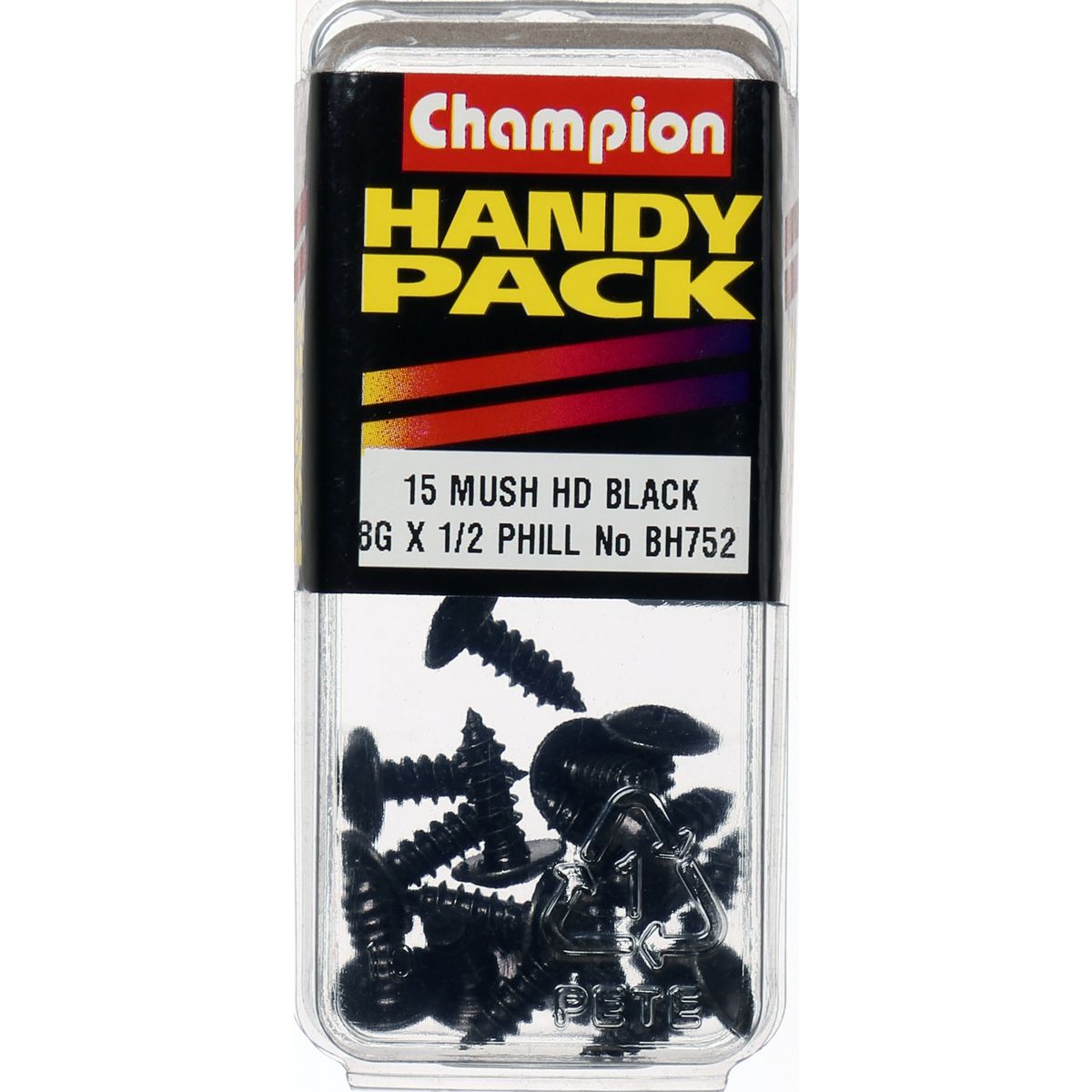 Champion Fasteners Self TaPPEr Screw Mush Phillips 4.2 X 13mm Black BH752