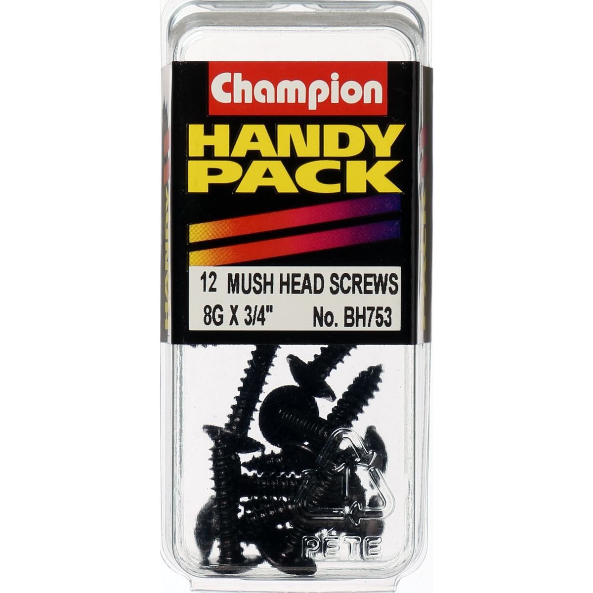 Champion Fasteners Self TaPPEr Screw Mush Phillips 4.2 X 19mm Black BH753