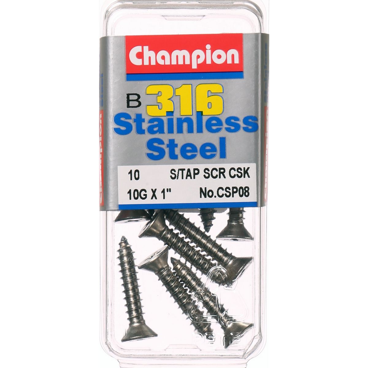 Champion Fasteners Self TaPPEr Screw Pan Phillips Stainless Steel 3.5X25mm 316/A4 CSP12