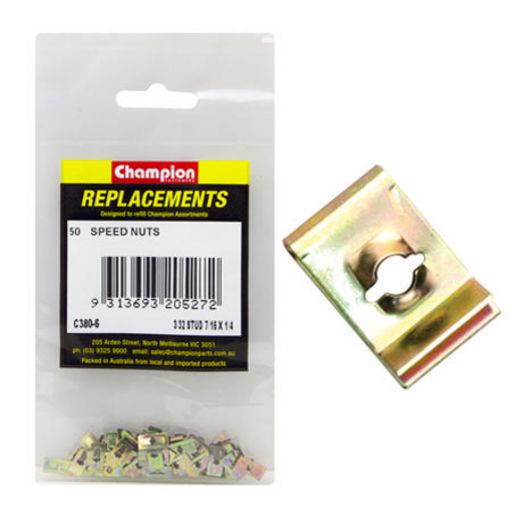 Champion Fasteners Speed Nut 2.4mm I.D C380-6