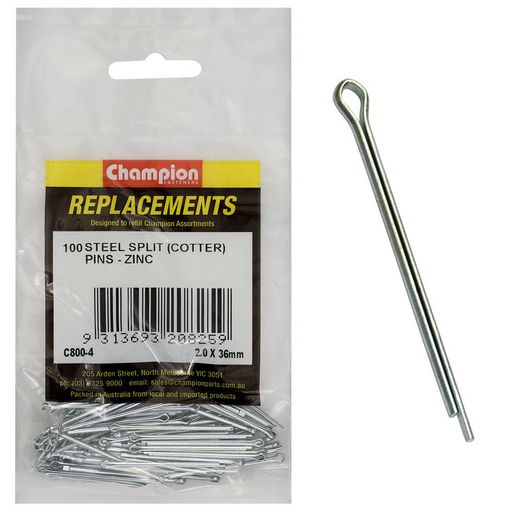 Champion Split Pin 2.0 x 36mm 100Pk C800-4
