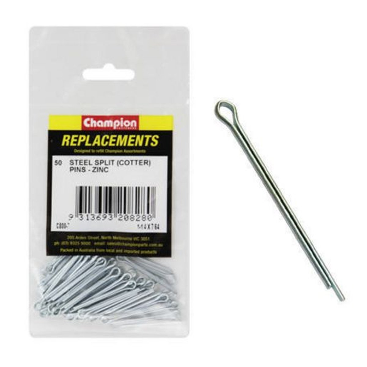 Champion Fasteners Split Pin 7/64 X 1-1/4" C800-7