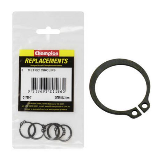 Champion Fasteners Circlip External Shaft 20mm (Stw20) C1760-7