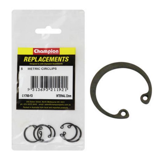 Champion Fasteners Circlip Internal Shaft 22mm (Rtw22) C1760-13
