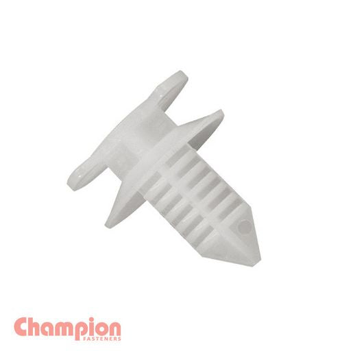 Champion Fasteners Door Panel Clip Clear Len:12mm Stem Dia: 8mm Top Head:17.4mm Bottom Head: 19mm C1735-7