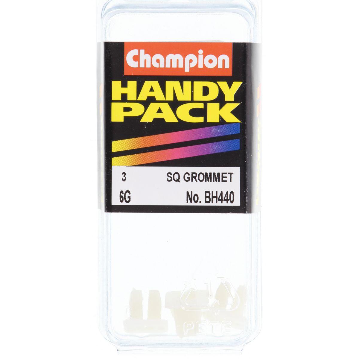Champion Fasteners Screw Grommet White Screw Size 4.2mm Hole:7 X 7mm Head:10 X 10mm BH440