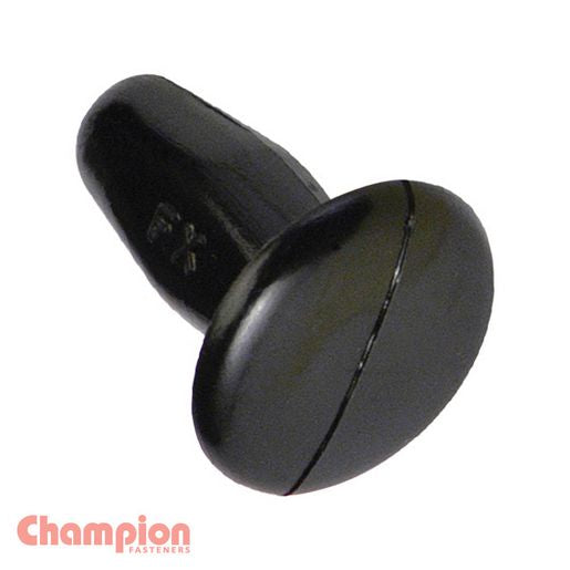 Champion Fasteners Canoe Clip Black Len: 11.7mm Stem Dia: 4.8mm Head: 9.8mm PP52