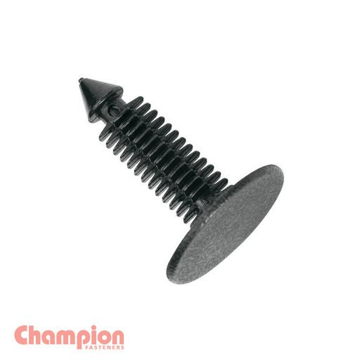 Champion Xmas Tree Clip Black 27mm Lens 7.6mm Stem 4.6mm Hole 20.4mm Head 5Pk PP63