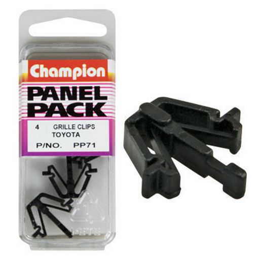 Champion Fasteners Grille Clip  Black Len: 23mm Width: 13mm PP71