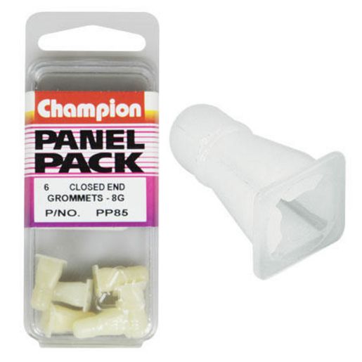 Champion Fasteners Grill Grommet  Clear Len: 16.4mm Hole: 6.8mm Head: 10x10mm PP85