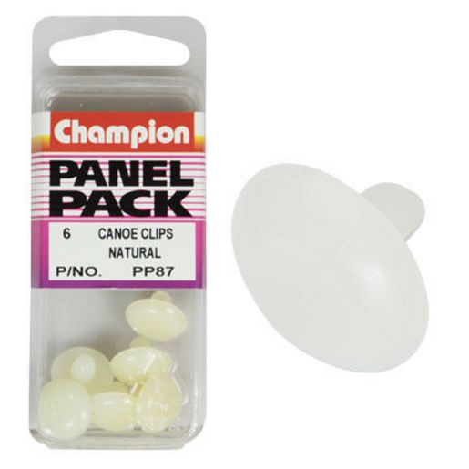 Champion Fasteners Canoe Clips  White PP87