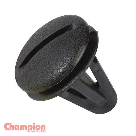 Champion Fasteners Retainer Clip  Black Len: 18mm Hole: 7mm Head: 18mm PP93