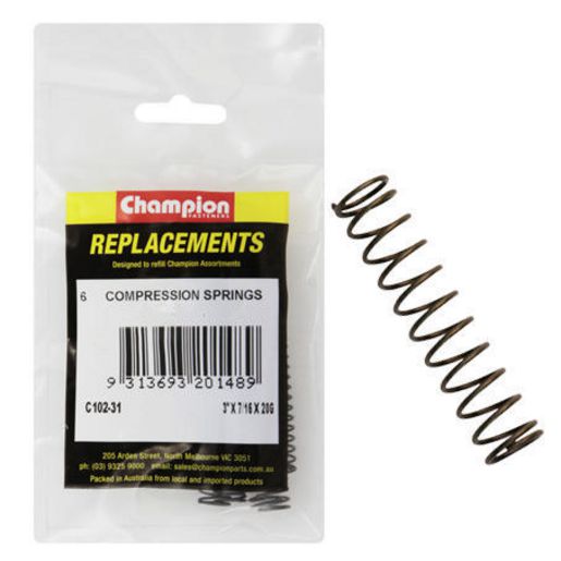 Champion Fasteners Compression Spring 75 X 11 X 0.9mm C102-31