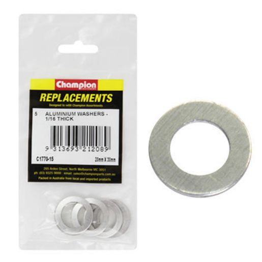 Champion Fasteners Washer Flat Aluminium M20 x 30 x 1.5mm C1770-15