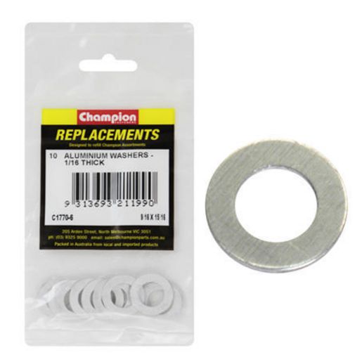 Champion Fasteners Washer Flat Aluminium 9/16in x 15/16in x 1/16in C1770-6