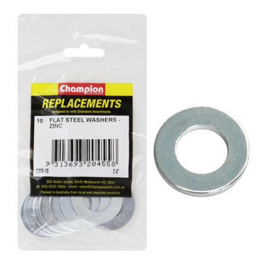Champion Fasteners Washer Flat Steel 3/4in x 1 1/2in x 14G Zinc Plated C330-10