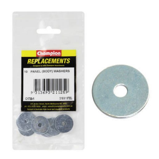 Champion Flat Body Washer 3/16" x 1" 10Pk C1730-1