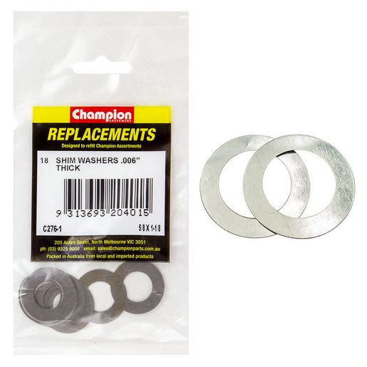 Champion Fasteners Washer Flat Shim 5/8in x 1 1/8in x .006in C276-1