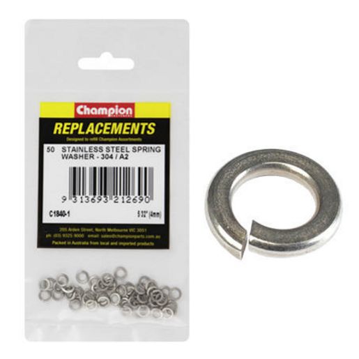 Champion Fasteners Washer Spring Flat Section Stainless Steel 5/32in (4mm) 304/A2 C1840-1