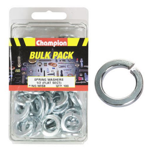 Champion Fasteners Washer Spring Flat Section 1/2in Zinc Plated WIS8