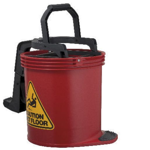 Oates Duraclean Mop Wringer Bucket Red 15L 165434