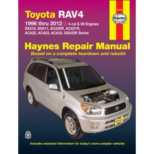 Haynes Owner's Workshop Manual - Toyota Rav4 1996-2002 92082