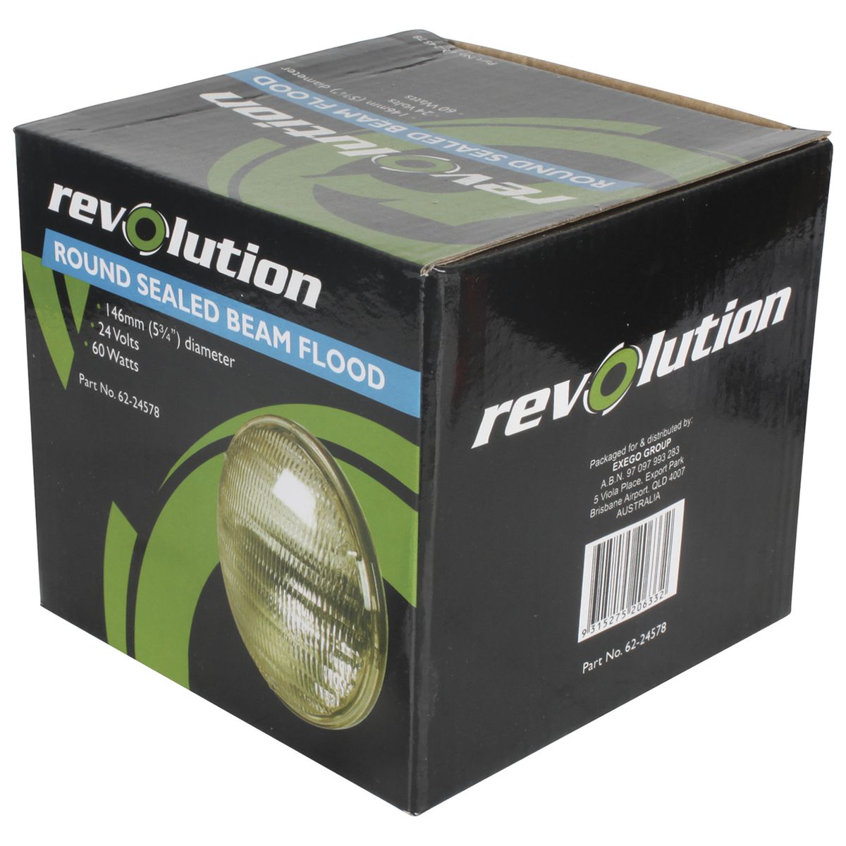 Revolution SeaLED Beam Flood 24V 146mm 60W 2 Blade Terminals 62-24578