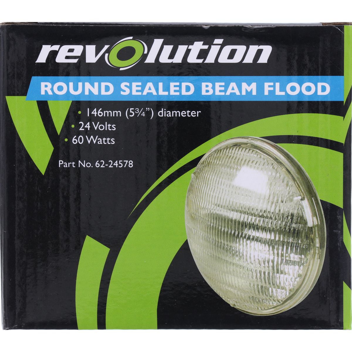 Revolution SeaLED Beam Flood 24V 146mm 60W 2 Blade Terminals 62-24578