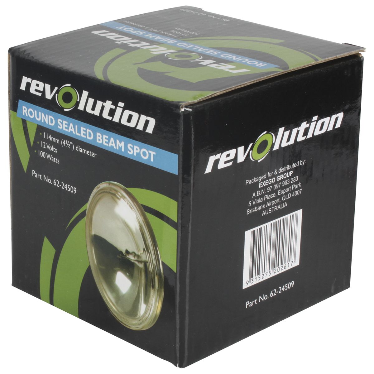 Revolution SeaLED Beam Spot 12V 114mm 100W 2 Blade Terminals 62-24509