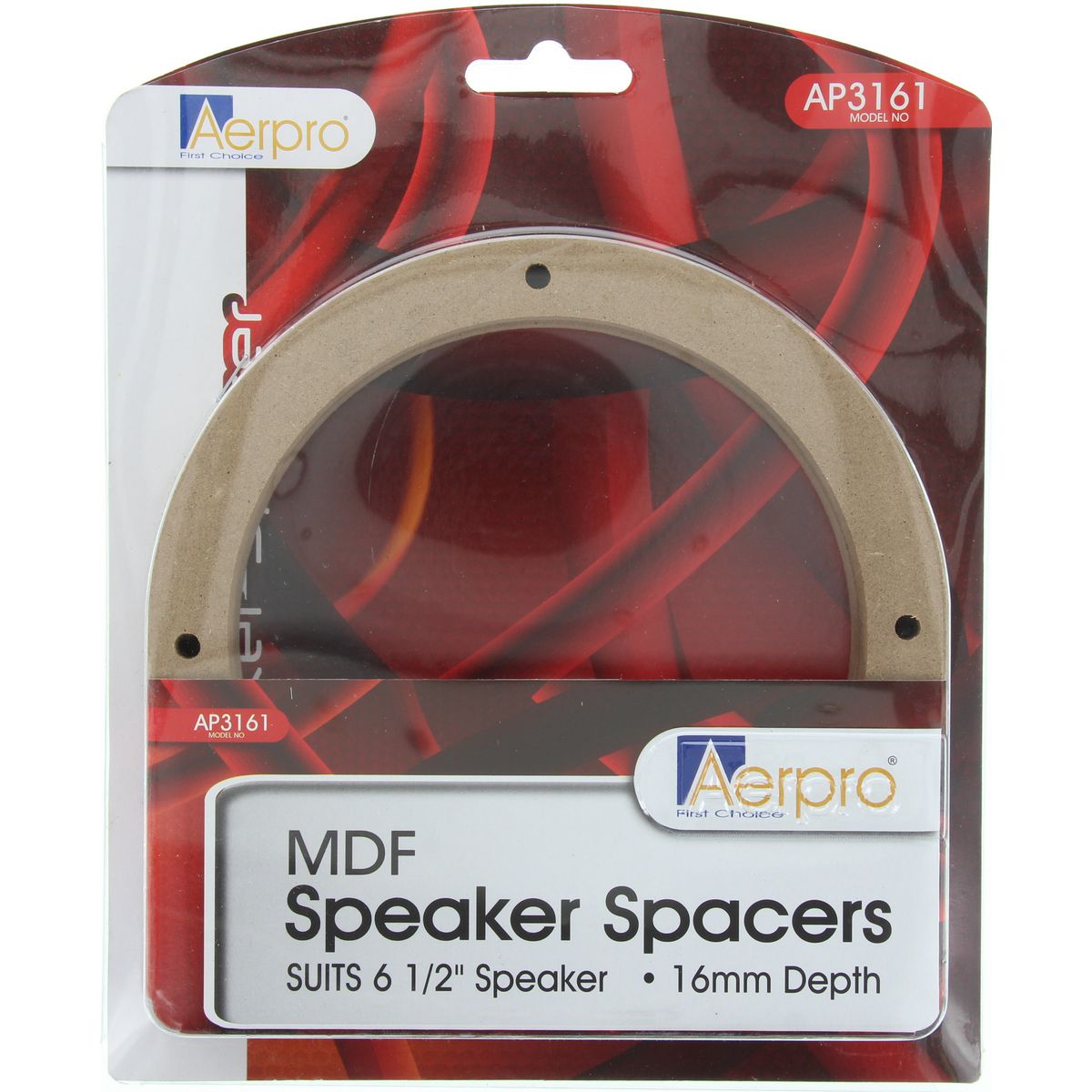 Aerpro Speaker Spacers 6.5" MDF Pair Pre-Drilled AP3161