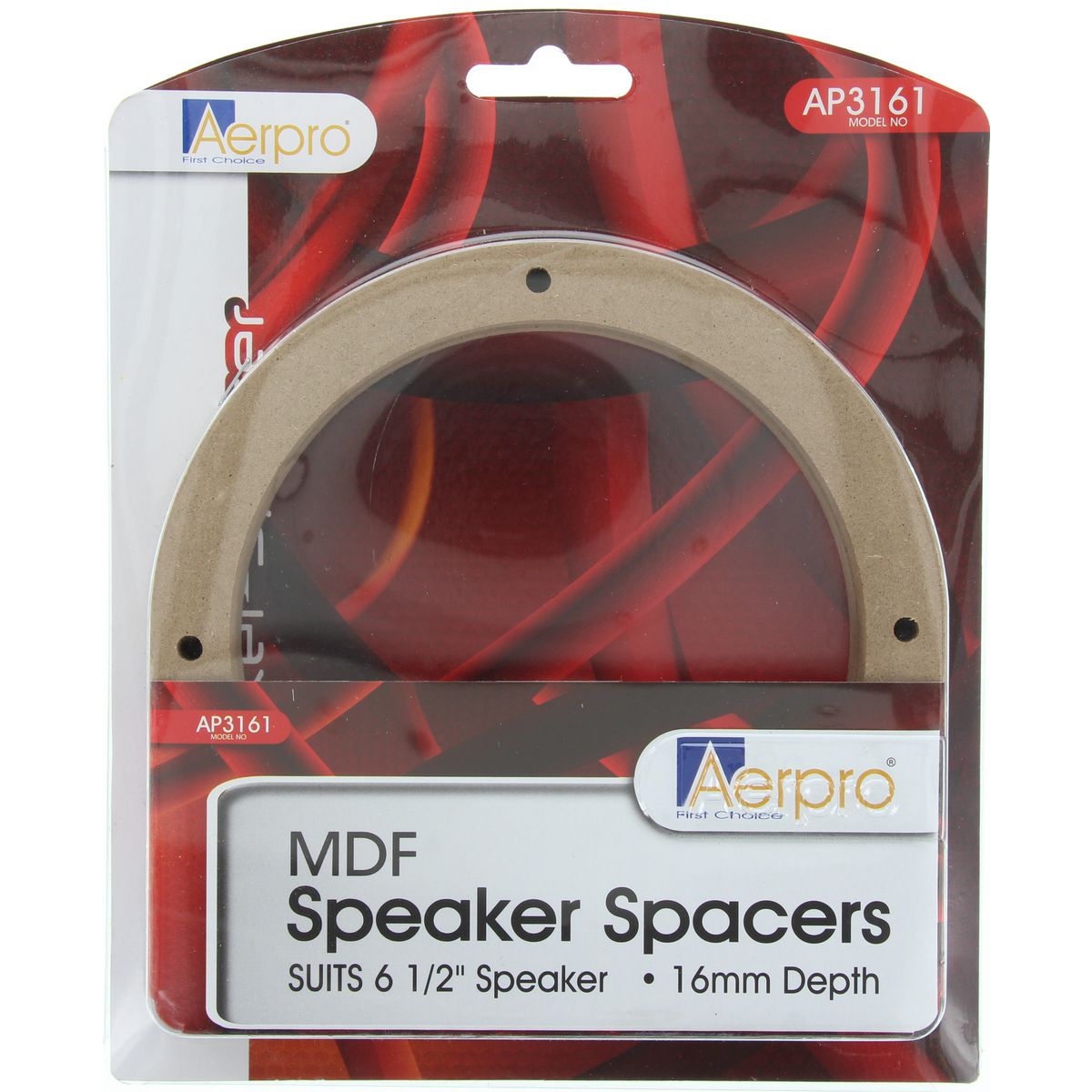 Aerpro Speaker Spacers 6.5" MDF Pair Pre-Drilled AP3161