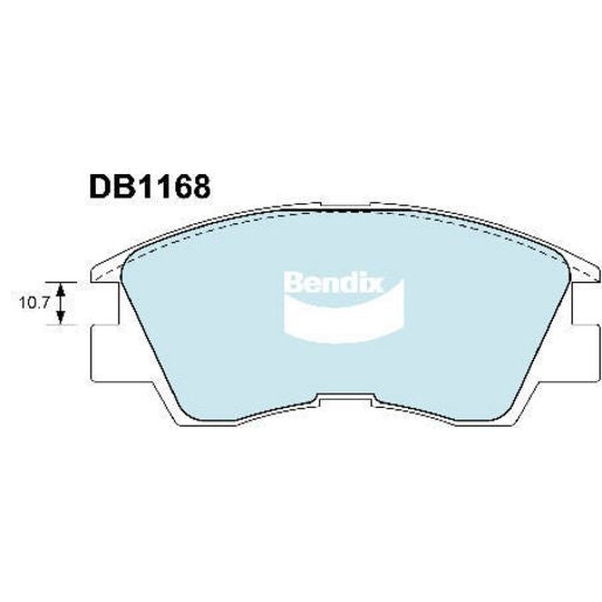 Bendix 4x4 Brake Pad Set Front DB1168 -4WD