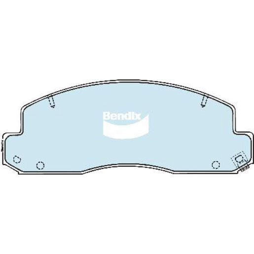 Bendix 4x4 Brake Pad Set Front DB1293 -4WD