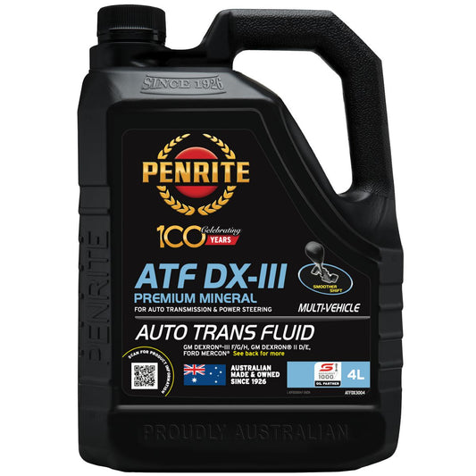 Penrite ATF DXIII Multi Vehicle Automatic Transmission Fluid 4L ATFDX3004