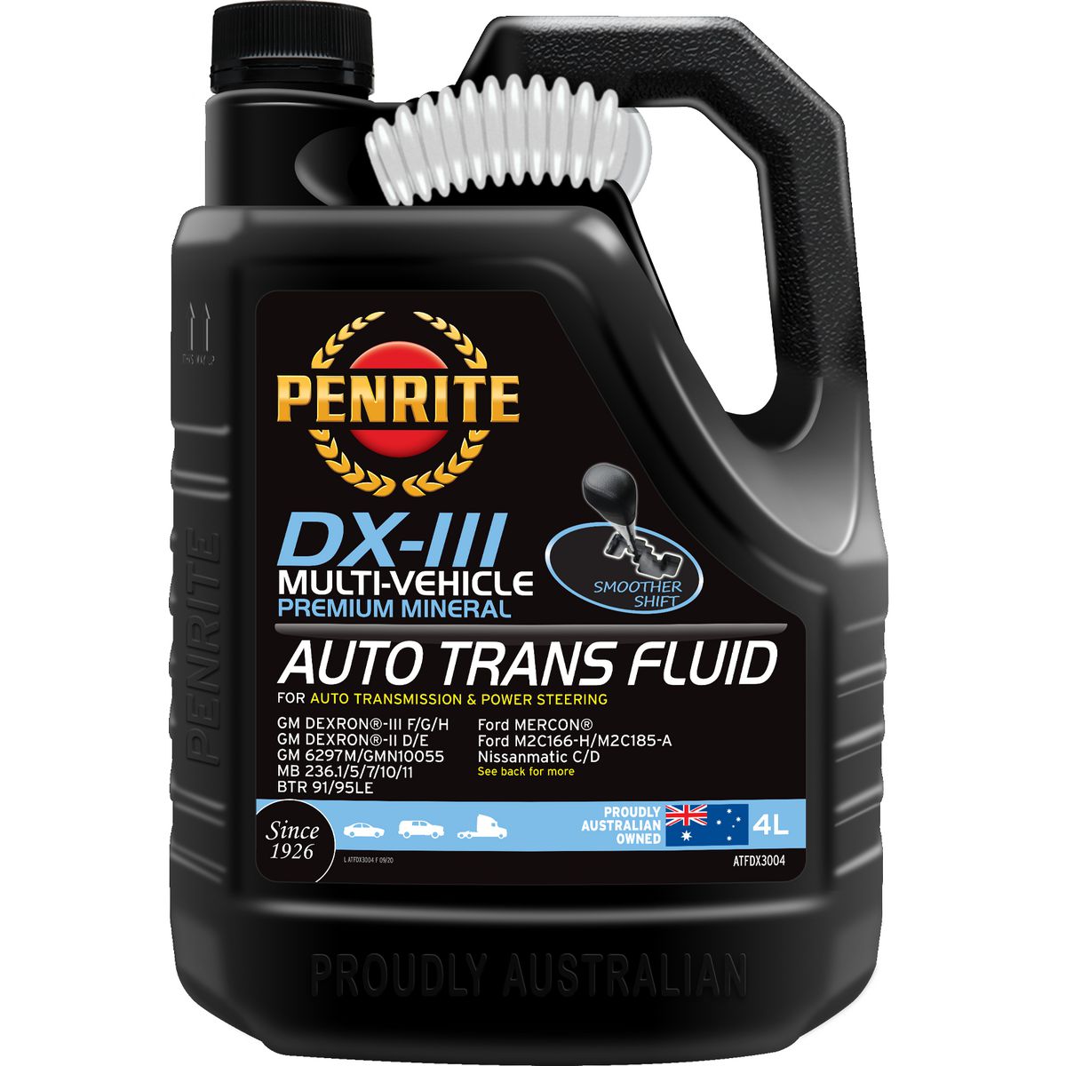 Penrite ATF DXIII Multi Vehicle Automatic Transmission Fluid 4L ATFDX3004