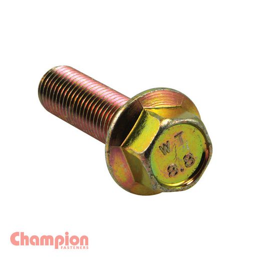 Champion Fasteners Hex Set Screw High Tensile Flanged 12Af M8 X 25mm Grade 8.8 C495-10