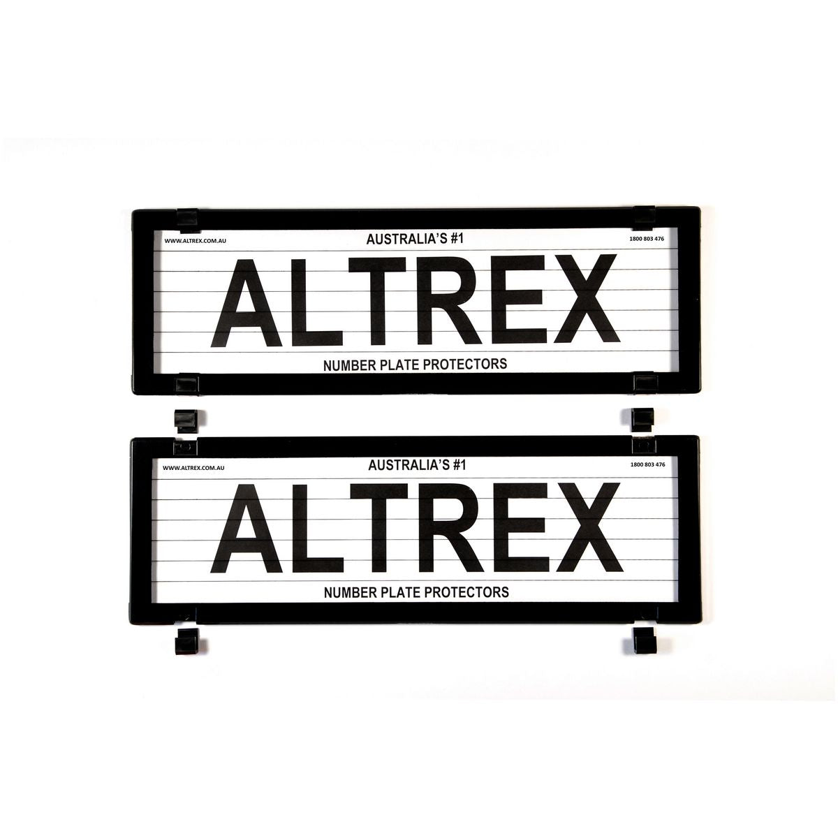 Altrex Number Plate Cover 5 Figure Black With Lines Dual Slimline