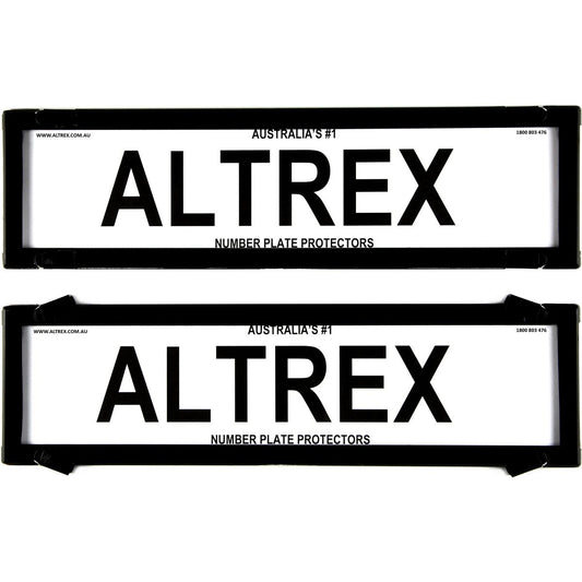 Altrex Number Plate Cover 6 Figure Black Without Lines Dual Slimline