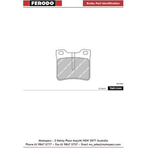 Ferodo Brake Pad Set TAR1044