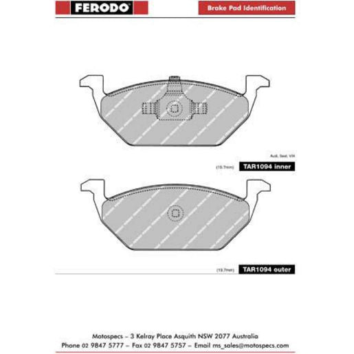 Ferodo Brake Pad Set TAR1094
